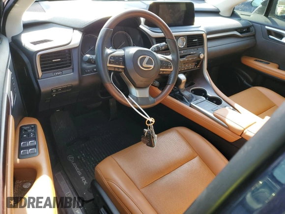 2022 Lexus RX with VIN 2T2HZMDA2NC324949, listed as a Copart auction lot 45947725 with 0 mi miles and Salvage Title. Bid and sale history available at carsss.com. Image 8.
