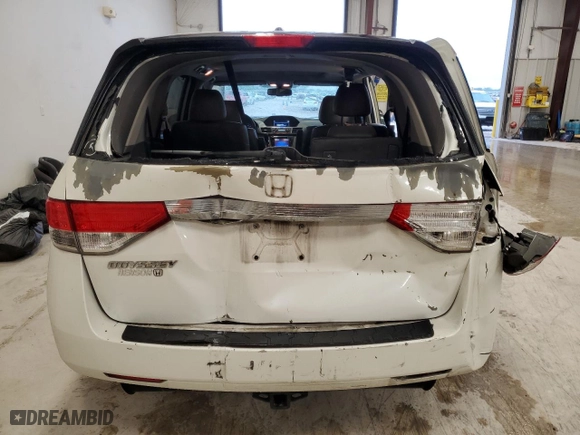 2014 Honda Odyssey EX-L with VIN 5FNRL5H60EB091378, listed as a Copart auction lot 50009465 with 179,311 mi miles and Salvage Title. Bid and sale history available at carsss.com. Image 6.