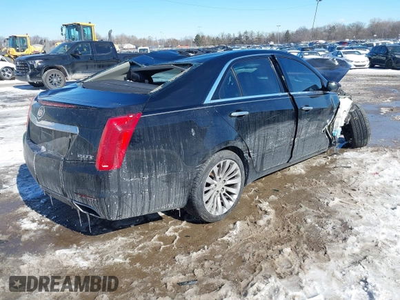 2014 Cadillac CTS Luxury AWD with VIN 1G6AX5SX3E0191673, listed as a IAAI auction lot 41617087 with 68,581 mi miles and . Bid and sale history available at DreamBid. Image 4.