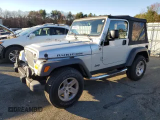 2005 Jeep Wrangler Rubicon with VIN 1J4FA69S65P315974, listed as a Copart auction lot 80366314 with 118,240 mi miles and Salvage Title. Bid and sale history available at carsss.com. Image 1.