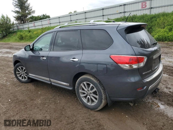 2014 Nissan Pathfinder Platinum with VIN 5N1AR2MM6EC725106, listed as a Copart auction lot 57661525 with 117,993 mi miles and Clean title. Bid and sale history available at DreamBid. Image 2.