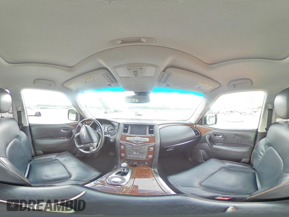 2017 Nissan Armada Platinum with VIN JN8AY2NF5H9303146, listed as a Copart auction lot 56524074 with 64,541 mi miles and Salvage Title. Bid and sale history available at carsss.com. Image 14.