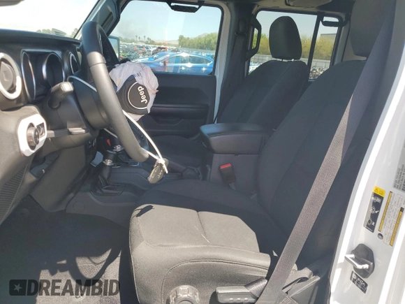 2021 Jeep Gladiator Sport S with VIN 1C6JJTAM4ML553444, listed as a Copart auction lot 60475695 with 40,702 mi miles and Salvage title. Bid and sale history available at DreamBid. Image 7.
