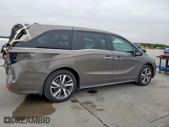 2022 Honda Odyssey Touring with VIN 5FNRL6H80NB021824, listed as a Copart auction lot 50521415 with 37,124 mi miles and Salvage Title. Bid and sale history available at DreamBid. Image 3.