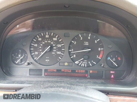 2002 BMW 5 Series 530iA with VIN WBADT63472CK26948, listed as a IAAI auction lot 41510150 with 103,746 mi miles. Bid and sale history available at carsss.com. Image 7.