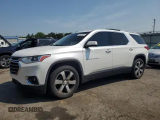2018 Chevrolet Traverse LT z VIN 1GNERHKW7JJ231251, wystawiony jako Copart lot #60838765 z przebiegiem 120 678 mil mil oraz Szkoda całkowita • Salvage title. Historia ofert i sprzedaży dostępna na DreamBid. Obrazek 1.