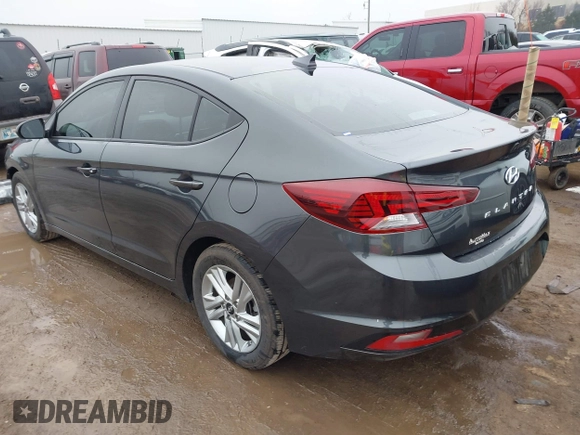 2020 Hyundai Elantra SEL with VIN 5NPD84LF9LH568174, listed as a IAAI auction lot 41498516 with 81,501 mi miles and . Bid and sale history available at DreamBid. Image 3.