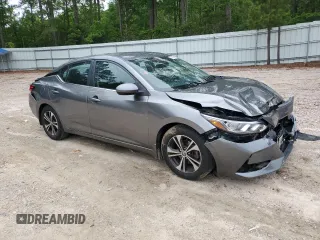2021 Nissan Sentra SV with VIN 3N1AB8CV2MY296934, listed as a Copart auction lot 56463445 with 43,328 mi miles and Salvage title. Bid and sale history available at DreamBid. Image 4.