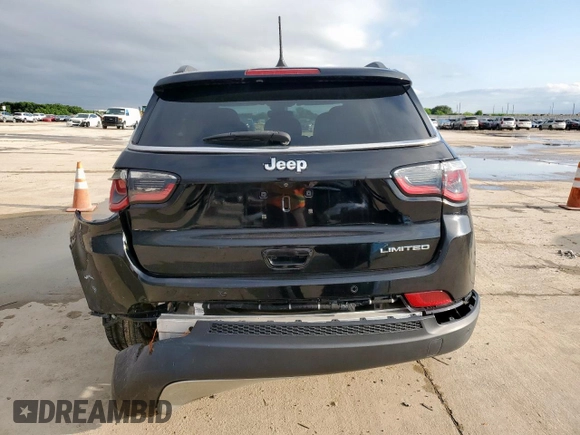 2021 Jeep Compass Limited with VIN 3C4NJCCB4MT510894, listed as a Copart auction lot 55861685 with Not provided miles and Clean title. Bid and sale history available at DreamBid. Image 6.