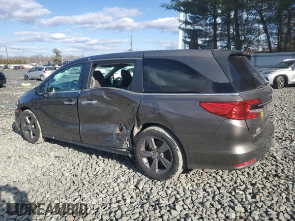 2021 Honda Odyssey EX with VIN 5FNRL6H57MB036907, listed as a Copart auction lot 44449705 with 40,863 mi miles and Salvage Title. Bid and sale history available at DreamBid. Image 2.