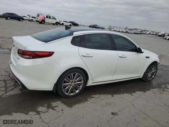2017 Kia Optima SX Limited with VIN 5XXGV4L24HG124738, listed as a Copart auction lot 48797455 with 149,571 mi miles and Salvage Title. Bid and sale history available at carsss.com. Image 3.