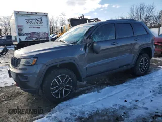 2021 Jeep Grand Cherokee Trailhawk with VIN 1C4RJFLT4MC567460, listed as a Copart auction lot 41455725 with 60,848 mi miles and Salvage Title. Bid and sale history available at carsss.com. Image 1.