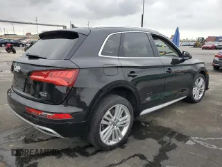 2018 Audi Q5 Premium Plus with VIN WA1BNAFY4J2151517, listed as a Copart auction lot 55902895 with 80,026 mi miles and Salvage title. Bid and sale history available at DreamBid. Image 3.