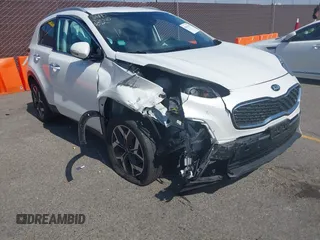 2021 Kia Sportage EX with VIN KNDPN3ACXM7936960, listed as a IAAI auction lot 42115357 with 27,964 mi miles and . Bid and sale history available at DreamBid. Image 1.