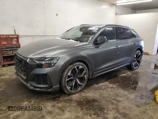 2021 Audi RS Q8 z VIN WU1ARBF1XMD020277, wystawiony jako Copart lot #43690355 z przebiegiem 66 095 mil mil oraz Szkody całkowita. Historia ofert i sprzedaży dostępna na DreamBid. Obrazek 1.