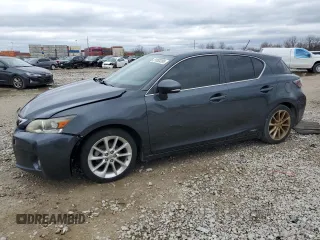 2011 Lexus CT 200h with VIN JTHKD5BH3B2004045, listed as a Copart auction lot 51083395 with 155,267 mi miles and Salvage Title. Bid and sale history available at carsss.com. Image 1.
