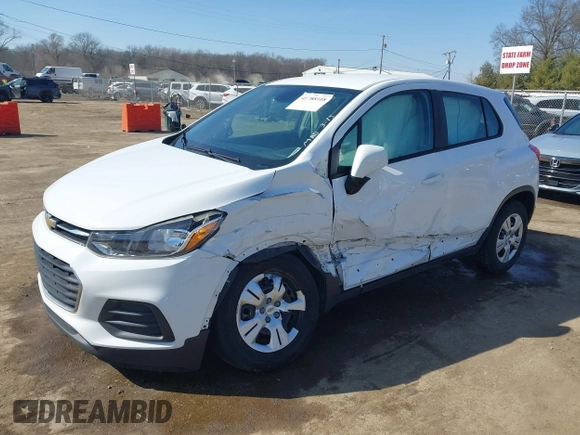 2017 Chevrolet Trax LS with VIN 3GNCJKSB5HL159624, listed as a IAAI auction lot 41788108 with 150,010 mi miles. Bid and sale history available at carsss.com. Image 6.