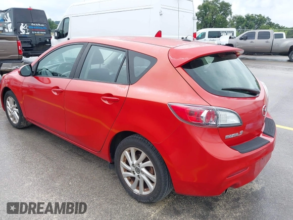 2013 Mazda 3 i Touring with VIN JM1BL1L73D1729401, listed as a IAAI auction lot 42483335 with 127,337 mi miles and . Bid and sale history available at DreamBid. Image 3.