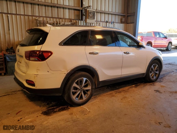 2019 Kia Sorento EX V6 with VIN 5XYPH4A58KG460948, listed as a Copart auction lot 84620574 with 180,605 mi miles and Salvage Title. Bid and sale history available at carsss.com. Image 3.