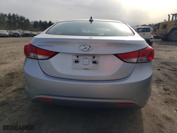 2011 Hyundai Elantra GLS PZEV with VIN 5NPDH4AE9BH031538, listed as a Copart auction lot 45534425 with 0 mi miles and Salvage Title. Bid and sale history available at carsss.com. Image 6.