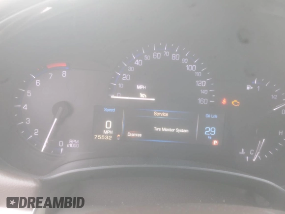 2013 Cadillac XTS with VIN 2G61N5S3XD9111681, listed as a Copart auction lot 45376705 with 75,532 mi miles and Salvage Title. Bid and sale history available at DreamBid. Image 9.