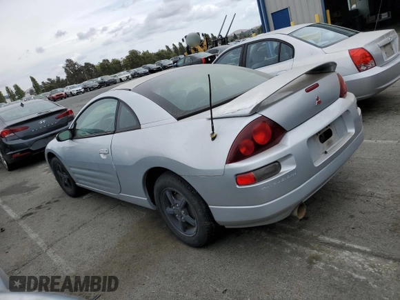 2000 Mitsubishi Eclipse RS with VIN 4A3AC34G2YE038345, listed as a Copart auction lot 68143674 with 223,846 mi miles and Salvage Title. Bid and sale history available at carsss.com. Image 2.