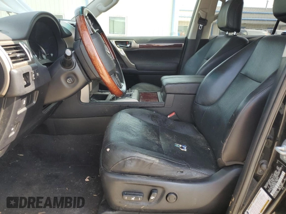 2012 Lexus GX 460 with VIN JTJBM7FX6C5043773, listed as a Copart auction lot 62099385 with 166,389 mi miles and Salvage title. Bid and sale history available at DreamBid. Image 7.