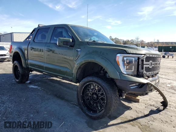 2021 Ford F-150 XL with VIN 1FTFW1E82MKD13137, listed as a Copart auction lot 80545314 with 68,237 mi miles and Salvage Title. Bid and sale history available at carsss.com. Image 4.