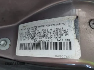 1992 Geo Prizm z VIN 1Y1SK5465NZ076410, wystawiony jako IAAI lot #42368856 z przebiegiem 73 052 mil mil oraz . Historia ofert i sprzedaży dostępna na DreamBid. Obrazek 9.