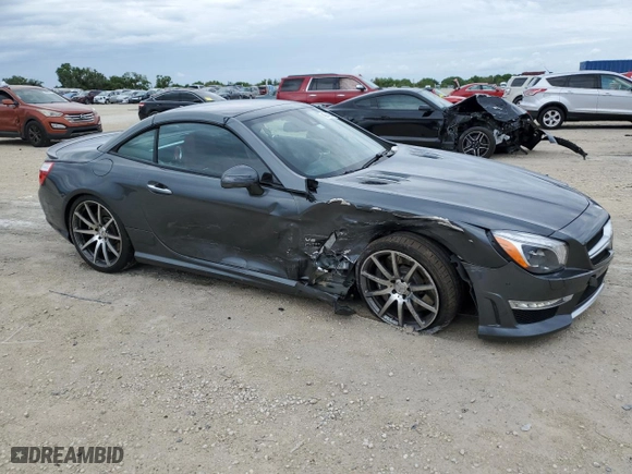 2016 Mercedes-Benz SL-Class SL 63 AMG with VIN WDDJK7EAXGF041905, listed as a Copart auction lot 45044284 with 27,859 mi miles. Bid and sale history available at carsss.com. Image 4.