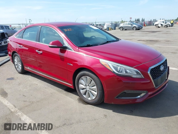 2016 Hyundai Sonata Hybrid SE with VIN KMHE24L18GA026079, listed as a IAAI auction lot 42051741 with 116,076 mi miles. Bid and sale history available at carsss.com. Image 1.