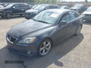 2007 Lexus IS with VIN JTHBK262475037345, listed as a IAAI auction lot 42088118 with 224,649 mi miles. Bid and sale history available at carsss.com. Image 2.
