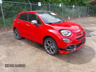 2021 FIAT 500X with VIN ZFBNF3C12MP921601, listed as a IAAI auction lot 42214308 with 20,611 mi miles and . Bid and sale history available at DreamBid. Image 1.