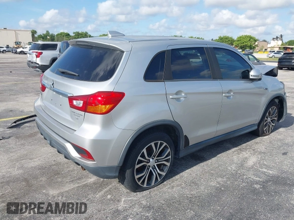 2018 Mitsubishi Outlander SE with VIN JA4AP3AW7JU002904, listed as a IAAI auction lot 42308738 with 65,259 mi miles and . Bid and sale history available at DreamBid. Image 4.
