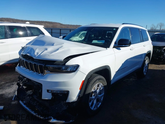 2022 Jeep Grand Cherokee Limited z VIN 1C4RJKBG7N8622646, wystawiony jako IAAI lot #41322751 z przebiegiem 37 728 mil mil oraz . Historia ofert i sprzedaży dostępna na DreamBid. Obrazek 2.