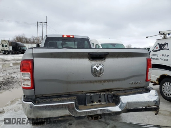2021 Ram 2500 Tradesman with VIN 3C6MR5AJ0MG558726, listed as a Copart auction lot 46587075 with 35,422 mi miles and Salvage Title. Bid and sale history available at carsss.com. Image 6.