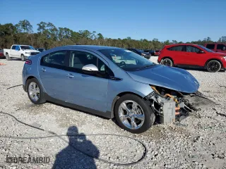 2013 Chevrolet Volt with VIN 1G1RA6E48DU109686, listed as a Copart auction lot 87020864 with 0 mi miles and Salvage Title. Bid and sale history available at carsss.com. Image 4.