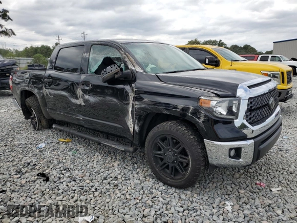 2020 Toyota Tundra 2WD SR5 with VIN 5TFEY5F17LX260869, listed as a Copart auction lot 70342524 with 25,607 mi miles and Salvage Title. Bid and sale history available at carsss.com. Image 4.