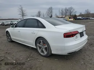 2018 Audi A8 with VIN WAU44AFD9JN000764, listed as a Copart auction lot 43721224 with 58,686 mi miles and . Bid and sale history available at DreamBid. Image 2.