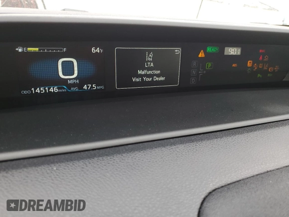 2021 Toyota Prius L Eco with VIN JTDKAMFU9M3146148, listed as a Copart auction lot 60747745 with 145,146 mi miles and Salvage title. Bid and sale history available at DreamBid. Image 9.
