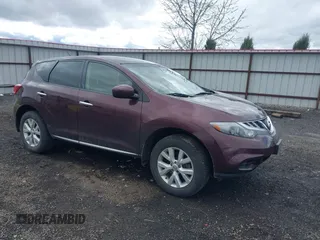 2014 Nissan Murano SL with VIN JN8AZ1MU4EW401508, listed as a IAAI auction lot 41969431 with 109,006 mi miles. Bid and sale history available at carsss.com. Image 1.