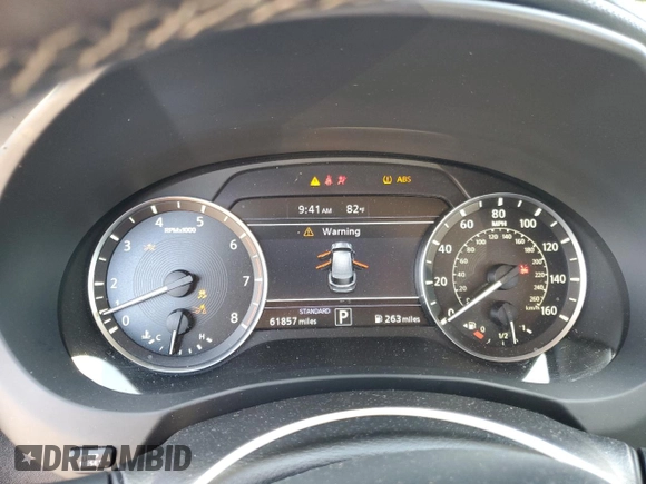 2022 Infiniti QX50 Luxe with VIN 3PCAJ5BB4NF121085, listed as a Copart auction lot 61133965 with 61,857 mi miles and Salvage title. Bid and sale history available at DreamBid. Image 9.