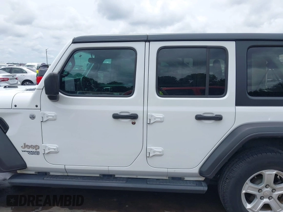 2019 Jeep Wrangler Unlimited Sport S with VIN 1C4HJXDN3KW689739, listed as a IAAI auction lot 42358604 with 73,271 mi miles and . Bid and sale history available at DreamBid. Image 15.
