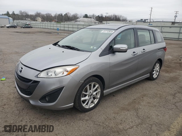 2013 Mazda 5 Touring with VIN JM1CW2CL0D0161435, listed as a Copart auction lot 51712825 with 104,090 mi miles and Salvage Title. Bid and sale history available at carsss.com. Image 1.