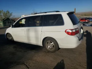 2005 Honda Odyssey EX with VIN 5FNRL38455B400989, listed as a Copart auction lot 50576265 with 132,131 mi miles and Salvage Title. Bid and sale history available at carsss.com. Image 2.