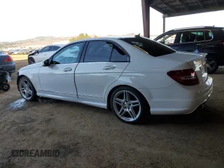 2013 Mercedes-Benz C 350 Sport with VIN WDDGF5HB4DG155153, listed as a Copart auction lot 87117974 with 9,198 mi miles and Clean Title. Bid and sale history available at DreamBid. Image 2.
