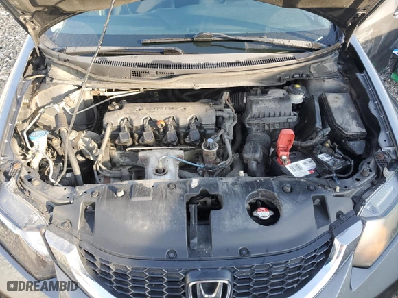 2013 Honda Civic Sdn LX with VIN 19XFB2F58DE058387, listed as a Copart auction lot 50608665 with 186,306 mi miles and Salvage Title. Bid and sale history available at carsss.com. Image 11.