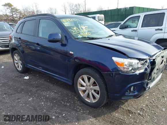 2012 Mitsubishi Outlander Sport SE with VIN JA4AR4AU9CZ003797, listed as a IAAI auction lot 41492371 with 45,225 mi miles. Bid and sale history available at carsss.com. Image 1.
