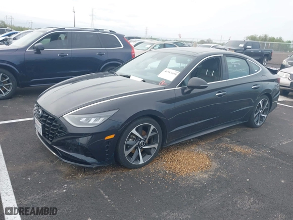 2023 Hyundai Sonata SEL Plus with VIN KMHL44J21PA279726, listed as a IAAI auction lot 41915491 with 52,834 mi miles. Bid and sale history available at carsss.com. Image 17.