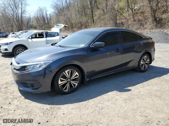 2018 Honda Civic Sedan EX-T with VIN JHMFC1F38JX030332, listed as a Copart auction lot 53783835 with 58,968 mi miles and Salvage Title. Bid and sale history available at carsss.com. Image 1.